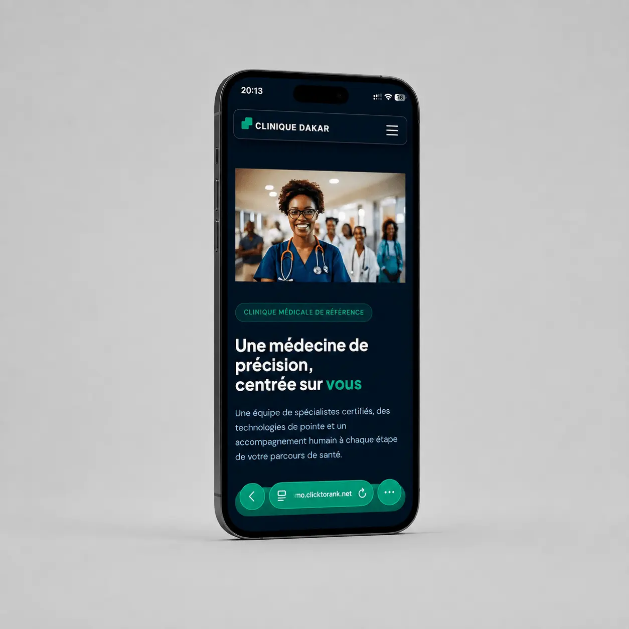 Aperçu du site Clinique